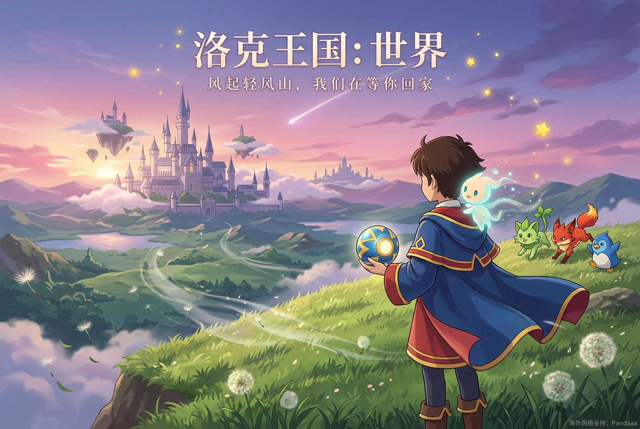 《洛克王国：世界》3月26日上线！海外玩家下载锁区、460延迟怎么办？一招完美解决